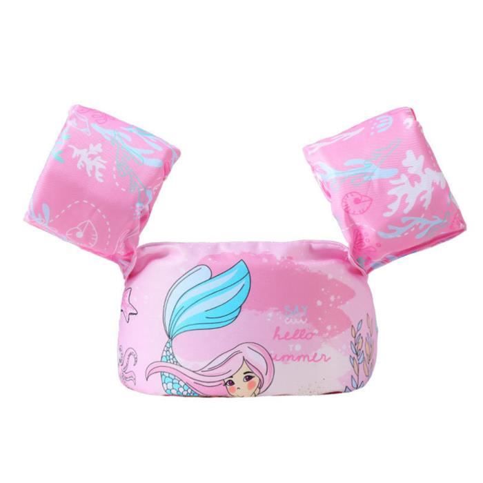 Gilet De Sauvetage Gonflable Enfant – Flotteur PVC 5 Chambres, Protection Tête, Ajustable Pour Piscine Et Plage