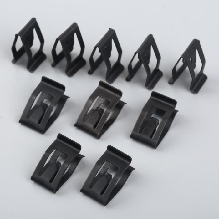 Lot De 50 Agrafes De Fixation Automatique Pour Peugeot & Citroën - Neuf Noir