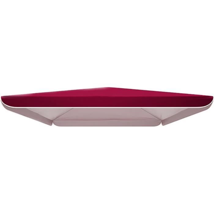 Toile de rechange rouge pour parasol carré 300cm Sunny | Maisons du Monde Toile de rechange rouge pour parasol carré 300cm Sunny | Maisons du Monde