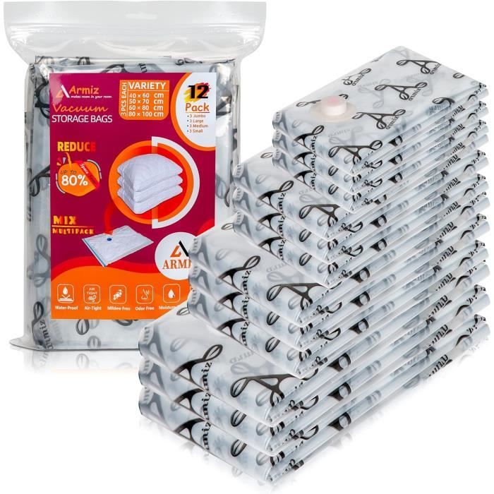 Sac Sous Vide Vetement Aspirateur 12 Pi ces 3Xl 100X80Cm 3L