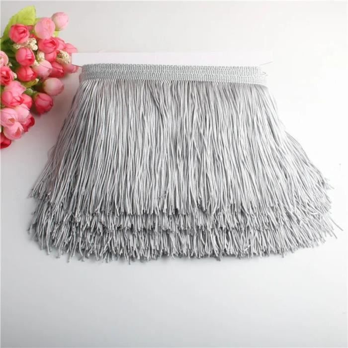 Franges Couture DIY Garniture Frange Gland Coton 5m - Style Boho Pour Couture Et Décoration Bordure Rideau Boho