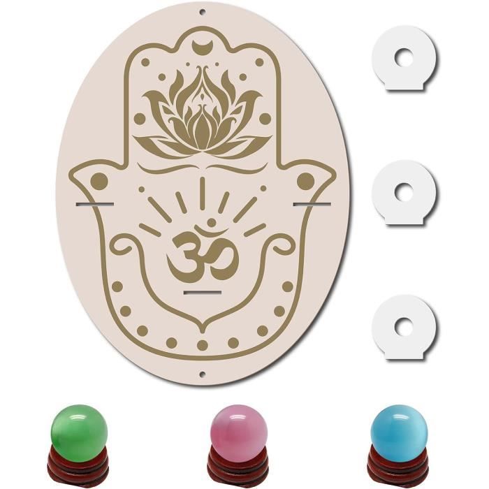 Boucles D'oreilles Pendantes Créatives - Motif Hamsa, Gland, Fuchsia Et Or, Neuf Avec étiquettes