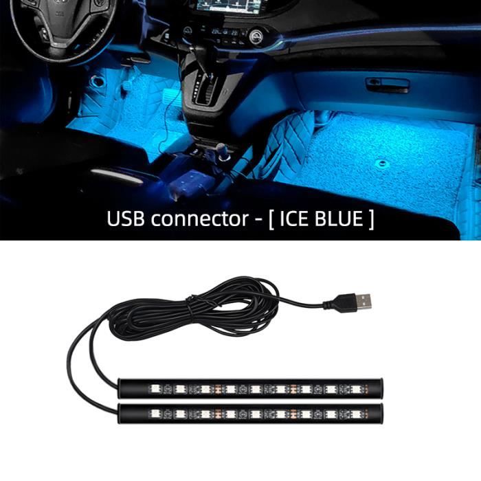 Lot De 5 Mini Lumières LED USB Pour Voiture - Ambiance Jaune, 5V, Très Faible Consommation, Plug And Play - 5
