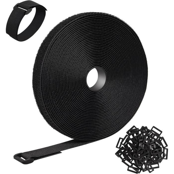 WSZJINB Sangles De Câble Réglables De 10m Avec 50 Boucles