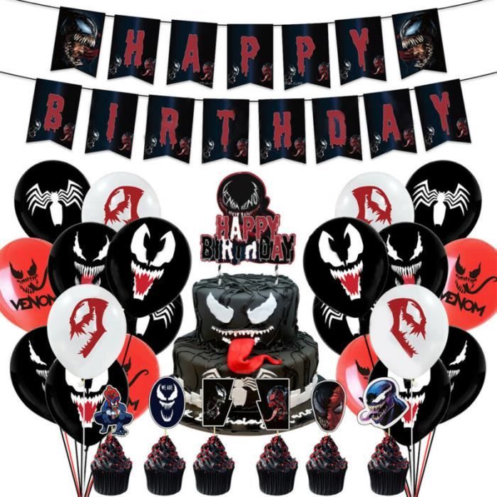 Anniversaire Decor Venom Carnage Spiderman Ballon Banniere Gateau Fete D Anniversaire Decoration Achat Vente Ballon Decoratif Soldes Cdiscount