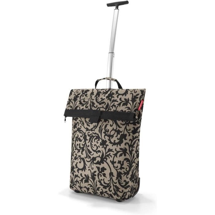 Reisenthel Trolley M - Chariot De Courses Pliant 43L Ultra Pratique, Motif Dot, Roues Fluides Et Poignée Télescopique Rétractable