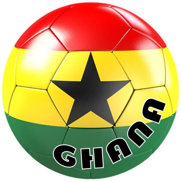 autocolant sticker equipe voiture moto football drapeau sport ballon foot ghana 