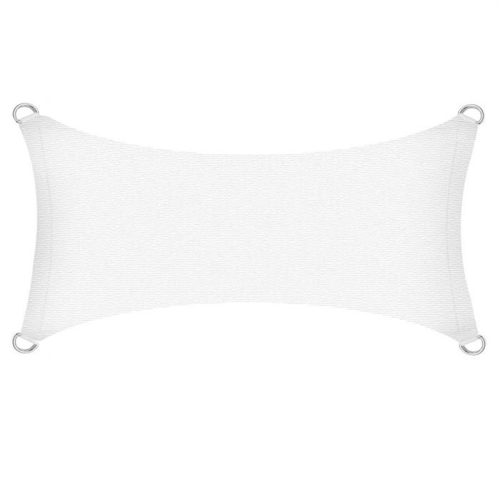 WOLTU Voile D’ombrage Carré 4x4m, En Polyester, Protection Contre Le