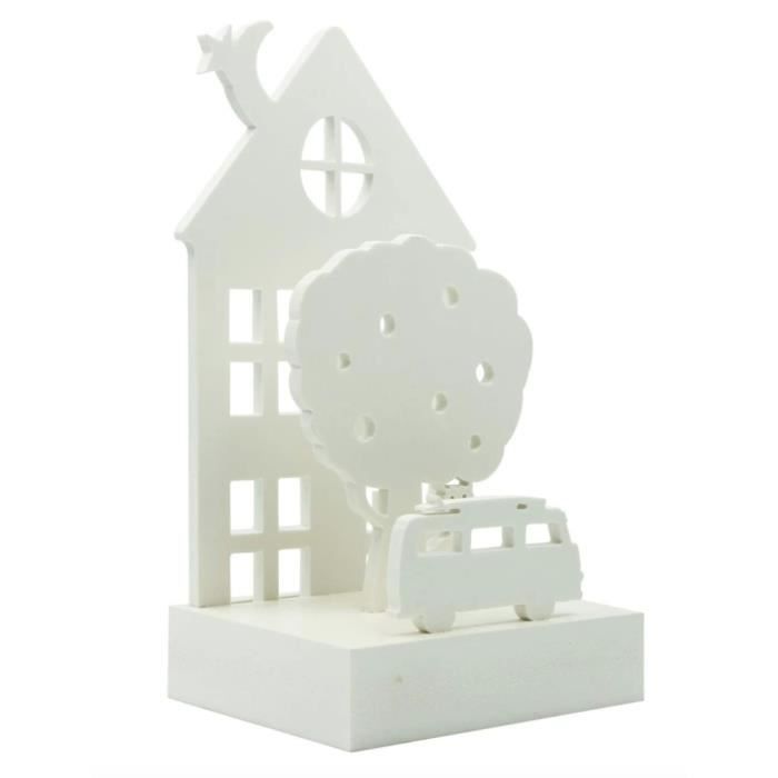 Veilleuse Led Decorative En Bois Nature Pour Chambre Enfant Wunders Van Small Cdiscount Puericulture Eveil Bebe