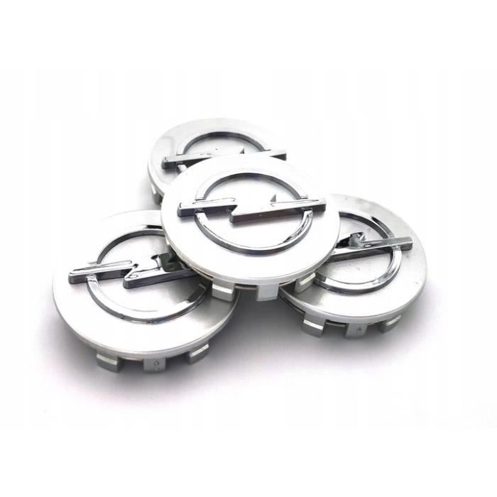 4 pièces 3D Vauxhall 56mm 60mm 65mm 68mm, capuchon de moyeu central de roue de voiture, jante de rénovation, badge créatif, autocollant de décoration, accessoires d'emblème  34