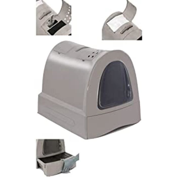Zuma Tortora Litiere Maison De Toilette Pour Chats Cdiscount Animalerie
