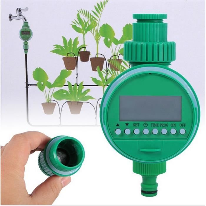 Minuterie d'arrosage automatique LCD Digital Minuterie d'eau électronique