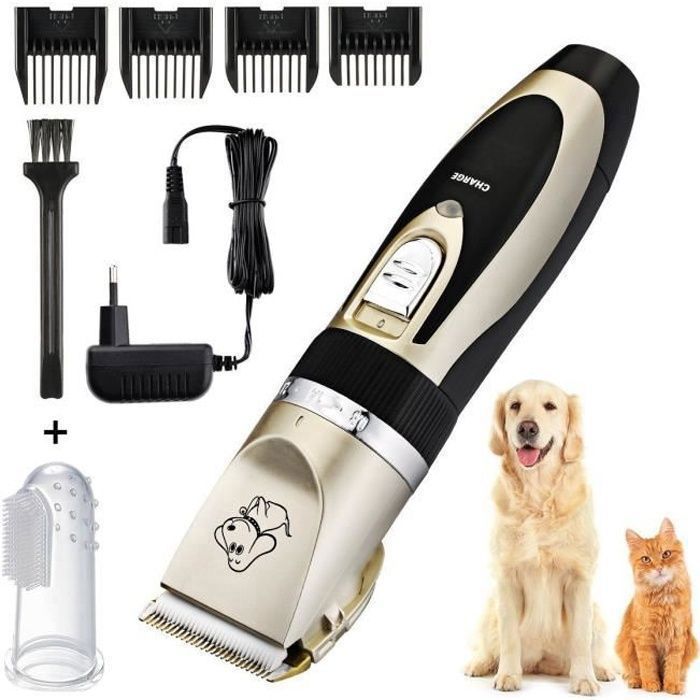 Tondeuse Pour Chien Et Chat Animaux Professionnelle Electrique Silencieuse Sans Fil Tondeuse A Chien Poil Laineux Long Pas Cher Cdiscount