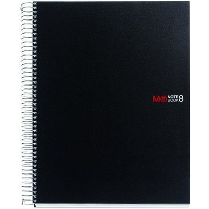 Miquelrius 8 Basic Cahier Reliure A Spirale A5 0 Feuilles 400 Pages Petits Carreaux Noir Polypropylene Pp Cdiscount Beaux Arts Et Loisirs Creatifs