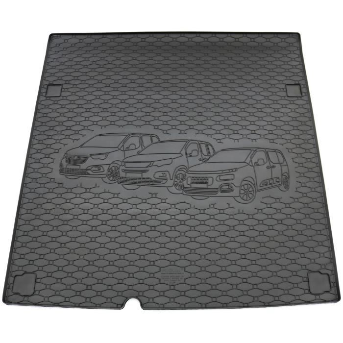 bac de coffre avec tapis anti-dérapant démarrage pour berlingo citroen peugeot Rifter Opel Combo 2019- mat motif