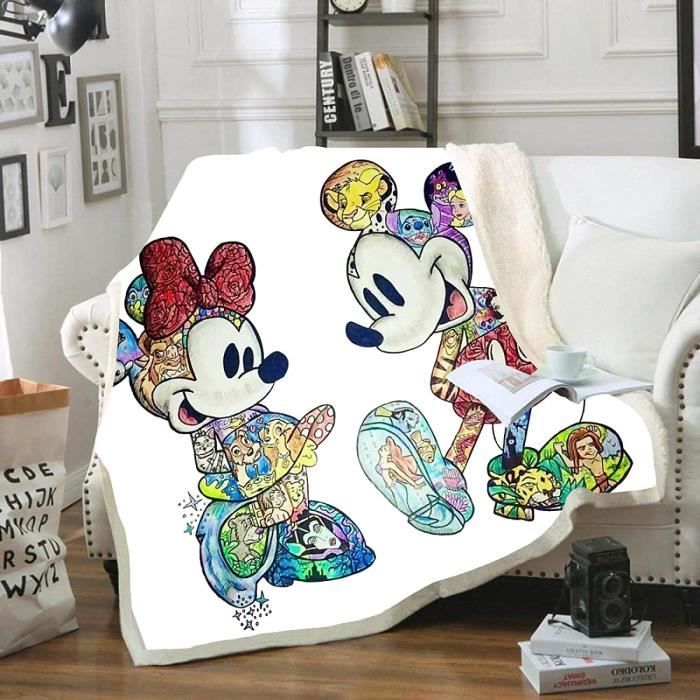 Mickey Minnie Mouse Couverture Dessin Anime Couvertures Jette Sur Lit Berceau Canape Bebe 100x150cm 351 Cdiscount Maison