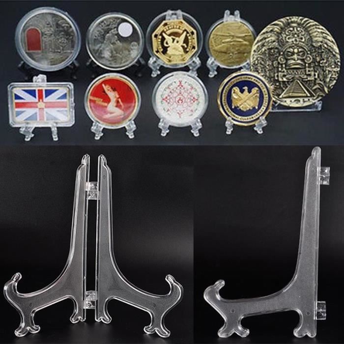 20PCS Support de Monnaie Présentoirs, Chevalets de Monnaie Médaille Badge Collection étagère de 20PCS Support de Monnaie Présentoirs, Chevalets de Monnaie Médaille Badge Collection étagère de