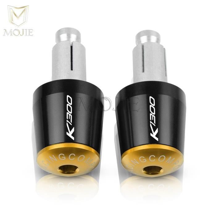 Poignées Moto Universelles 25/28 Mm - Noir - Pour Guidon 883 1200 Honda - Neuves