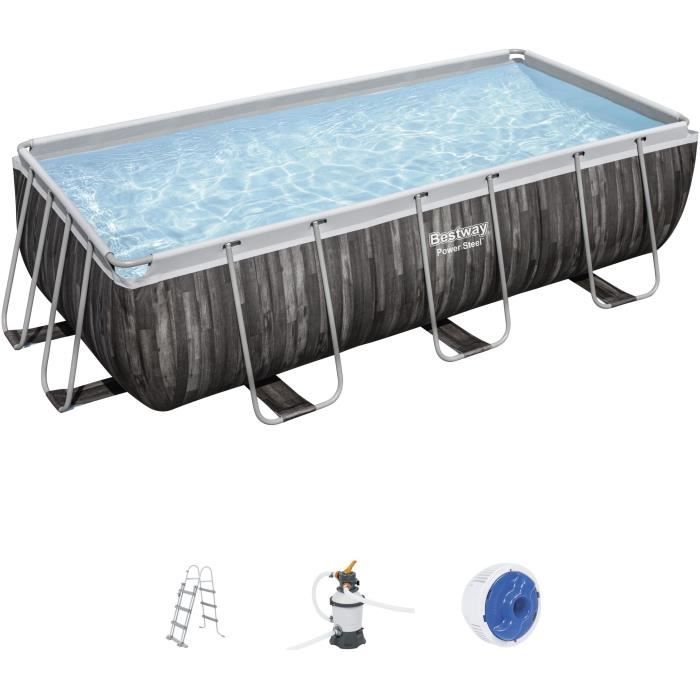 Piscine tubulaire rectangulaire Bestway Power Steel™ 9,56 x 4,88 x 1,32 m