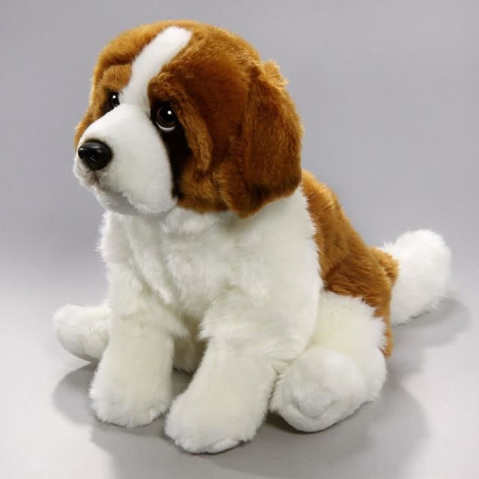 Peluche Saintbernard Chien 30cm [Jouet] Cdiscount Jeux Jouets