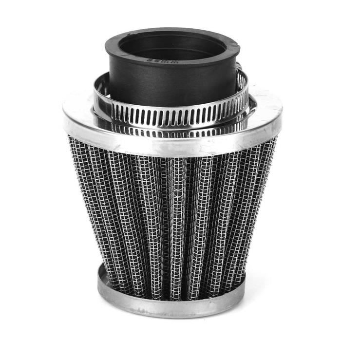 Filtre à Air Conique Type Champignon Pour Moto - Hauts Débits, Tailles 51mm/55mm/60mm, Avec Pince De Fixation