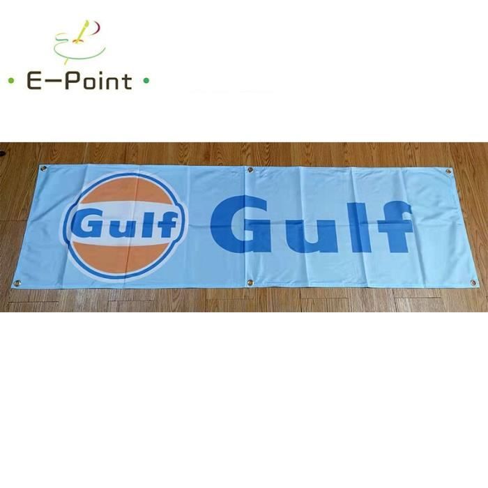 130GSM 150D matériel Gulf Oil bannière 1.5ft * 5ft (45*150cm) taille