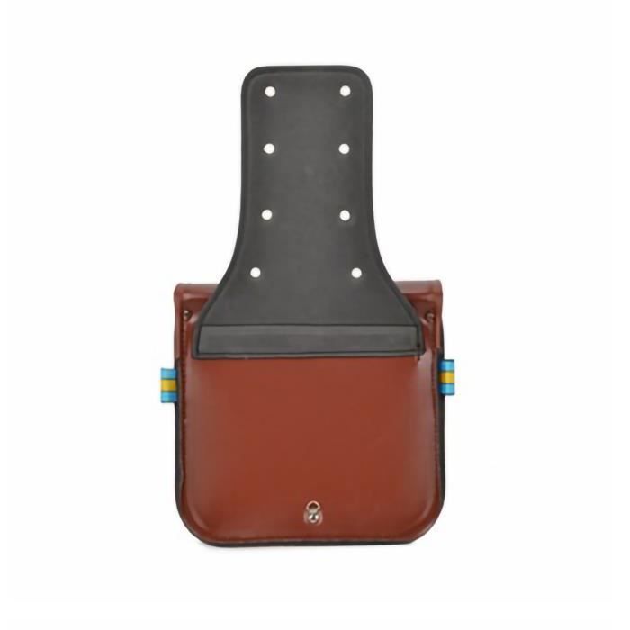 Sacoche De Selle Moto Cuir Marron JMB - 12x15x5 Pouces - Sacoche Latérale Artisanale