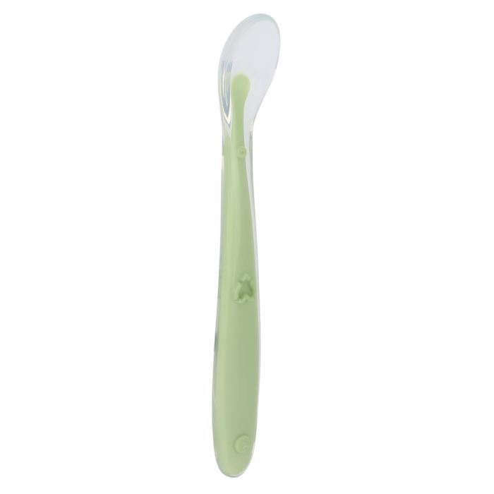Dilwe Cuillere D Entrainement Pour Bebe Cuilleres En Silicone Pour Bebe A Embouts Souples Petite Cuillere D Entrainement Cdiscount Maison