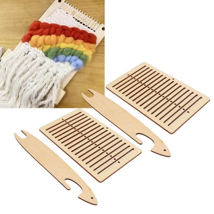 SURENHAP métier à tisser en bois Kit de Métier à Tisser à Chaussettes