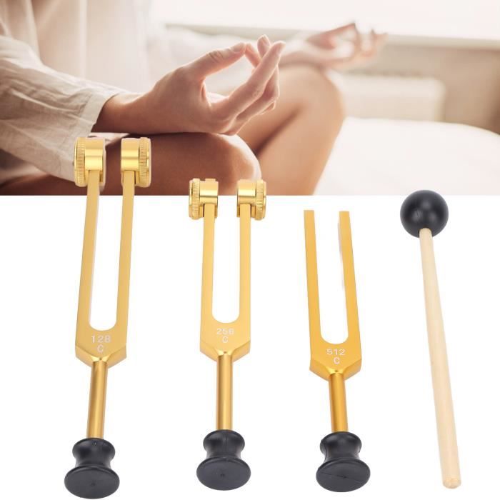 Diapasons Thérapeutiques En Aluminium – Set 128Hz, 256Hz, 512Hz, Pour Relaxation, Méditation, Soins Sonores