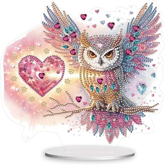 DCIDBEI Carnet Peinture Diamant Hibou A5 - Kit Créatif Avec Strass Et Outils