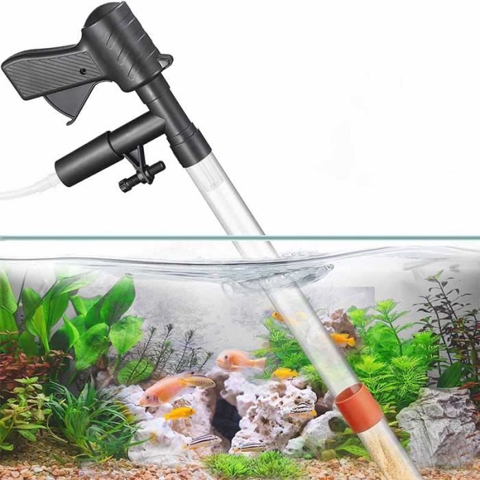 Comparer les prix de Kit de nettoyage de gravier d'aquarium - FOLAYA - Rectangulaire - Blanc - Plastique
