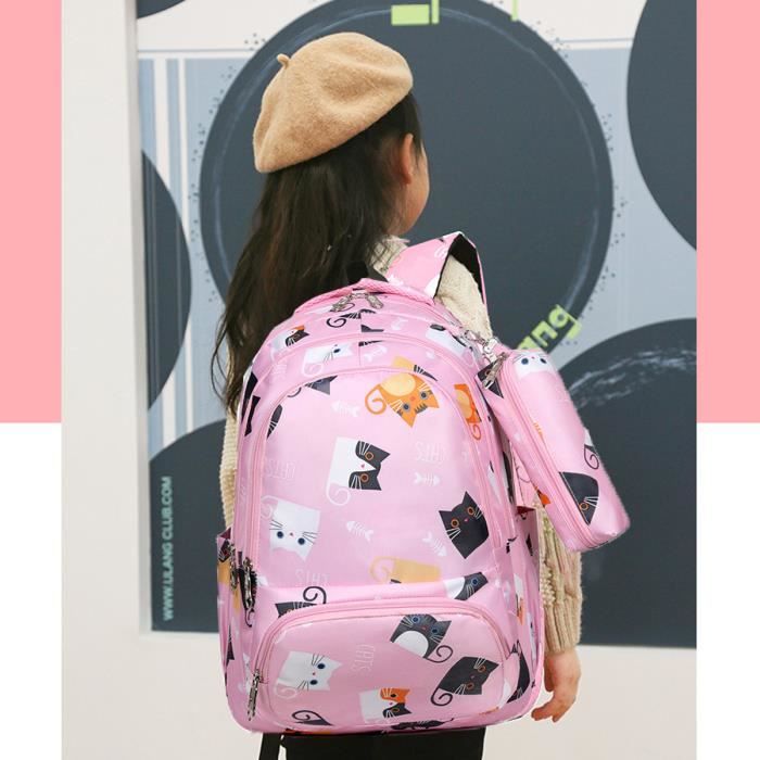 Sac à Dos Maternelle Enfant Garçon Fille 2-6 Ans - Cartable Léger Imperméable Avec Bandes Réfléchissantes Et Sangle De Poitrine - 6