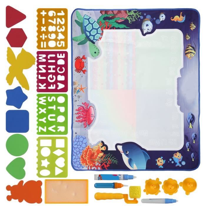 Tapis Dessin Enfant Eau Doodle Mat GRAND Format 100x70cm Jouet Enfant  Tampon Aquadoodle Tapis De Coloriage
