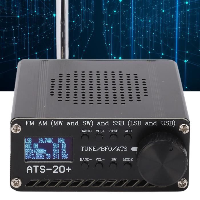 Récepteur Radio - GOTOTOP - ATS20+ - FM AM MW SW SSB - Batterie Lithium 1500 mAh - Portable Compact