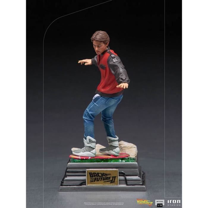 Statue Marty McFly sur Hoverboard - Retour vers le futur