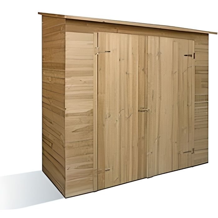 Armoire de jardin - JARDIPOLYS - SAVONA - Bois - Portes à battant - 1,64m³