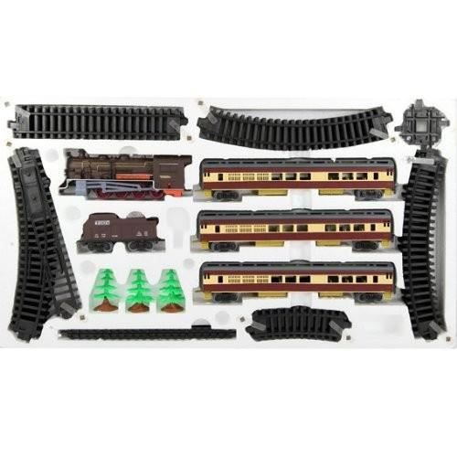 Kit De Train électrique Flexible ClickRail - Rails Cascade, Boucles 360°, Ponts - Train Magnétique Pour Enfants - Développe Créativité Et Motricité (118 Pièces)