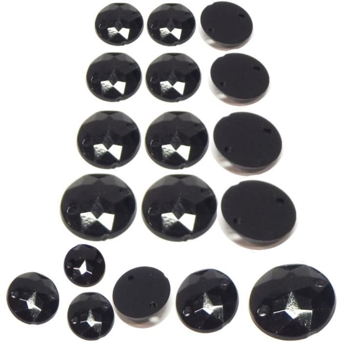 Strass à Coudre En Verre - Lot De 236 Pièces, Formes Variées, Griffes Argentées - Pour Vêtements, Chaussures, DIY