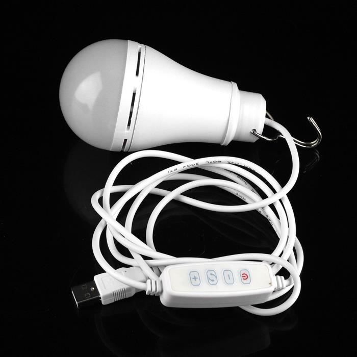 Lumière LED, Mini Lampe LED USB Portable Pour éclairage De Lecture Pour  éclairage De Secours Extérieur Blanc 