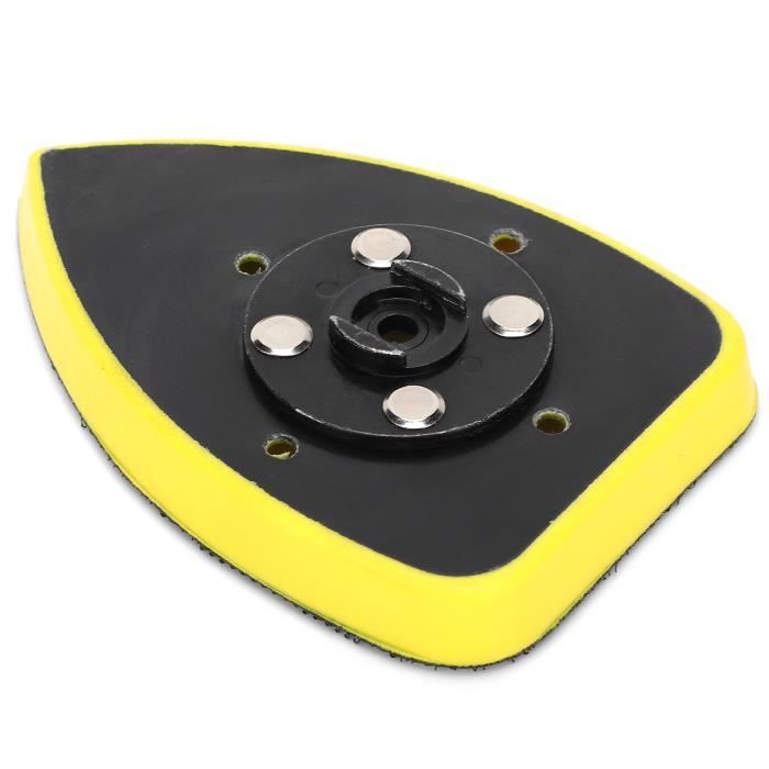 Coussin De Ponçage Triangulaire Velcro - Compatible Disques Abrasifs 7 Trous - Matériau EVA - Dimensions 150x100 Mm