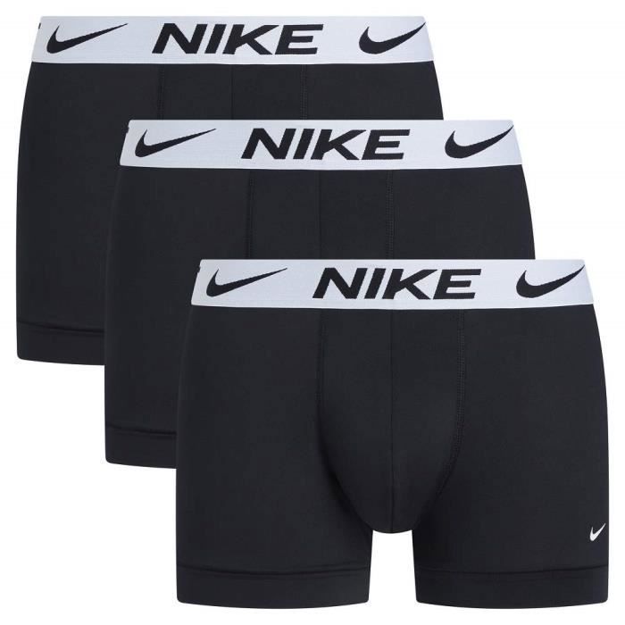 3 Boxers Longs Nike Homme Microfibre Noir