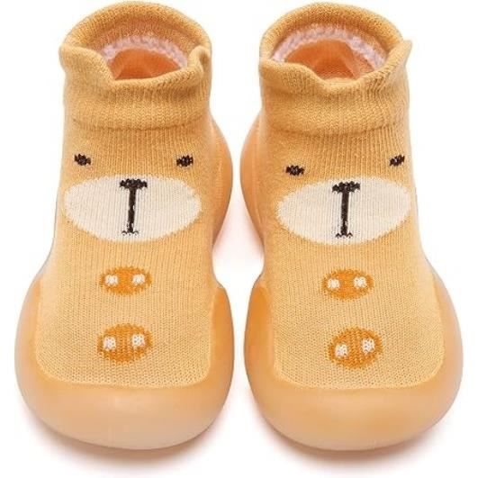 Gemo vetements fille chaussettes bebe fille avec lisere paillete (lot de 5)  jaune chaussettes bebe