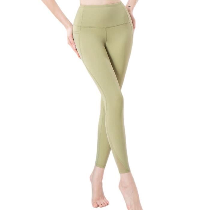 Legging Sport Femme Avec Poches - Taille Haute - Opaque - Fitness, Yoga, Running