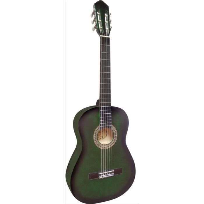 GUITARE Classique 4/4 Verte (Adulte) ~ Neuve & Garantie