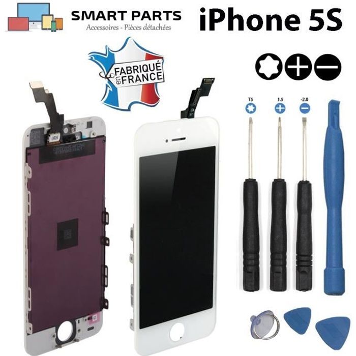 Écran LCD Tactile Sur Châssis Pour IPhone 4 + écouteur Blanc - Neuf