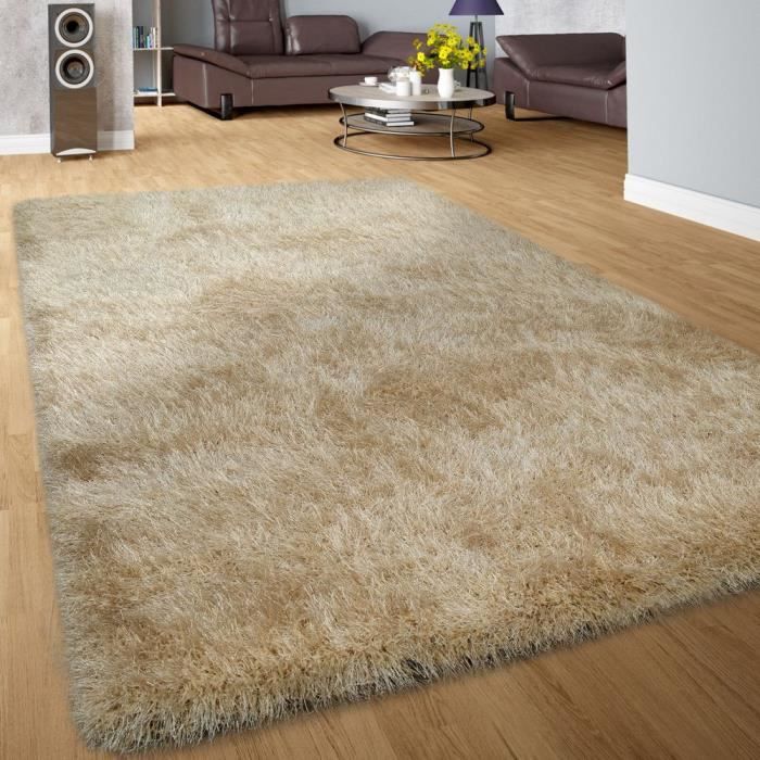D'un Épais Shaggy tapis faits à la Main Doux Tapis Douillet Ivoire Beige D'un Épais Shaggy tapis faits à la Main Doux Tapis Douillet Ivoire Beige