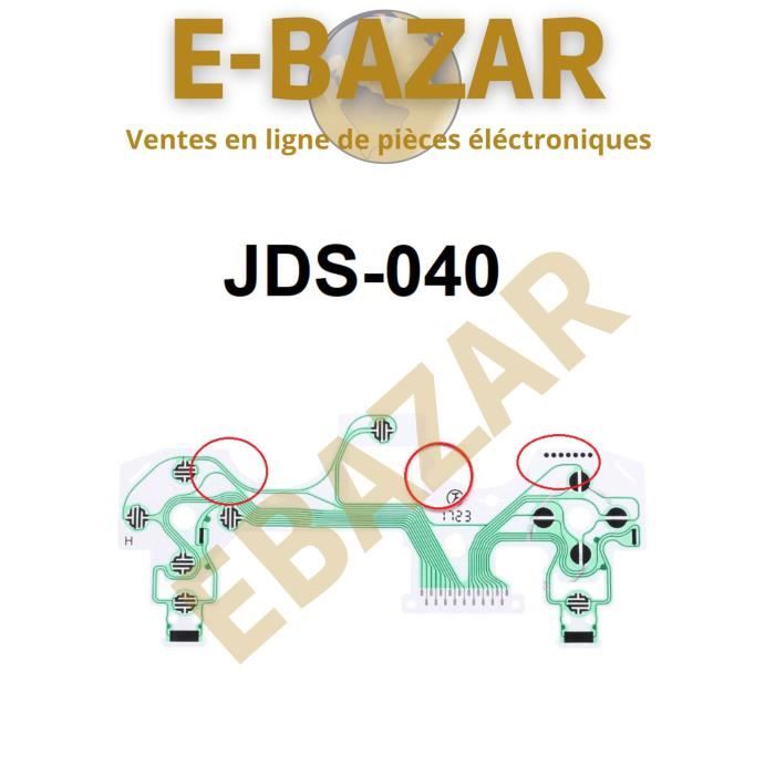 Nappe Conductrice Film Circuit interne Manette Ps4 JDS-040 - EBAZAR - Vert - Compatible PlayStation 4