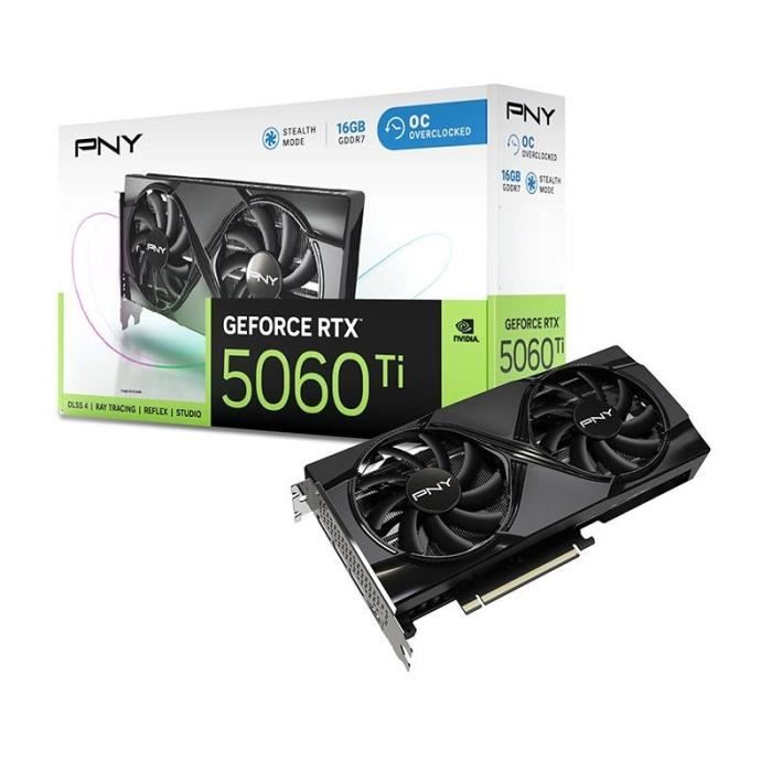 PNY GeForce RTX 5060 Ti OC NVIDIA GDDR7 Neuf - vue 6