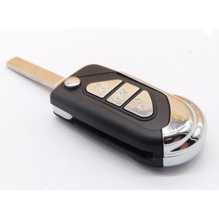 Boîtier Télécommande Compatible Citroën C1 C2 C3 C4 C5 C6 C8 - Kit Avec 2 Interrupteurs + Pile - @Pro-Plip